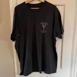 Levitate New England Since 2003 Lobster Logo Black Short Sleeve Tee